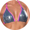 Auswahl von metallische Damen Bikinis